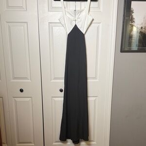 Commense Black and White Maxi Dress